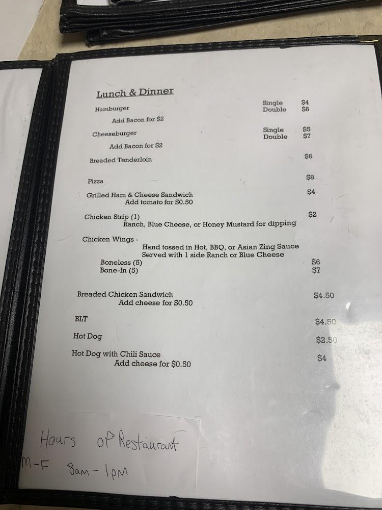 Parker City Saloon Menu image 2